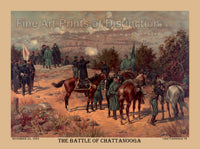 An archival premium Quality art Print of The Battle of Chattanooga by L. Prang and Co of Boston for sale by Brandywine General Store