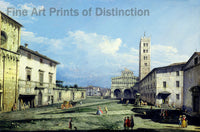 The Piazza San Martino, Lucca by Bernardo Bellotto