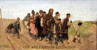 An archival premium Quality Art Print of Blind Men painted by the famous Russian artist Sergey Ivanov in 1883 for sale by Brandywine General Store