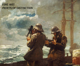 An archival premium Quality art Print of Eight Bells, a nautical scene painted by American artist Winslow Homer in 1887 for sale by Brandywine General Store