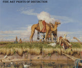 An archival premium Quality art Print of On the Banks of the Nile painted by the English artist John Frederick Lewis in 1876 for sale by Brandywine General Store