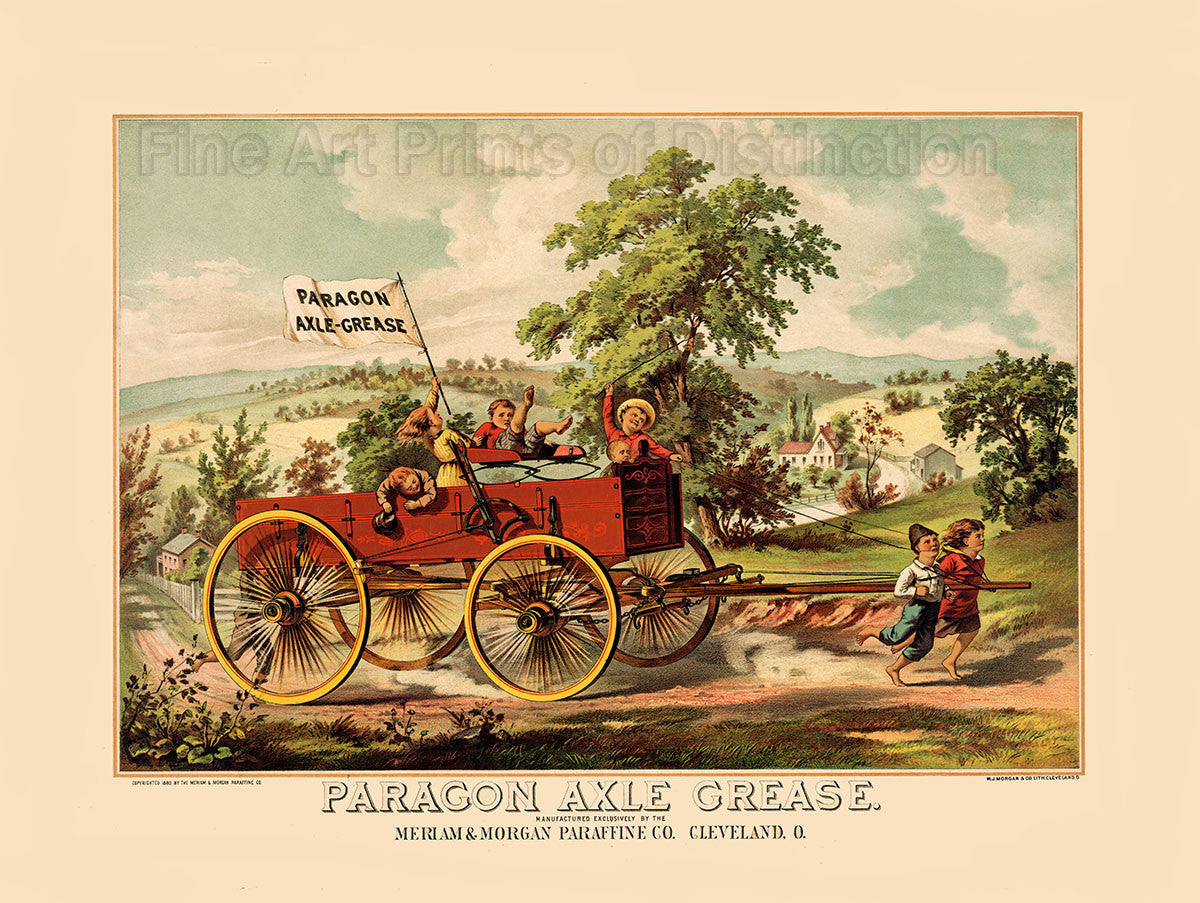 Paragon Axle Grease by the Meriam and Morgan Paraffine Company