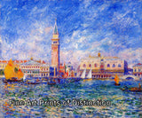 An archival premium Quality Art print of The Doge's Palace painted by the French Impressionist artist, Auguste Pierre Renoir for sale by Brandywine General Store.