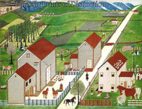An archival premium Quality art Print of Mahantango Valley Farm by an Unknown Artist for sale by Brandywine General Store