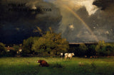 An archival premium Quality art Print of The Rainbow painted by the American artist George Inness in 1879 for sale by Brandywine General Store