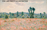 An archival premium Quality art Print of Poppy Field painted by French Impressionist painter Claude Monet in 1890 for sale by Brandywine General Store