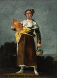 An archival premium Quality art Print of The Water Carrier painted by Spanish artist, Francisco Goya between 1808 - 1812 for sale by Brandywine General Store