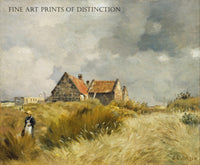 An archival premium Quality art Print of Cottage in the Dunes painted by French Artist Jean Charles Cazin around 1894