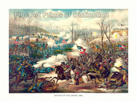 An archival premium quality art Print of The Battle of Pea Ridge by Kurz and Allison from 1889 for sale by Brandywine General Store