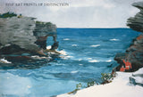 Rocky Shore, Bermuda painted by American artist Homer Winslow in 1900