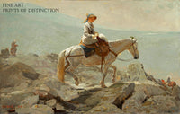 An archival premium Quality art Print of The Bridle Path painted by American artist Winslow Homer in 1868 for sale by Brandywine General Store
