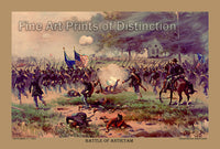 An archival premium Quality Art Print of The Battle of Antietam from the print by L. Prang and Co, copyrighted in 1887 at Boston for sale by Brandywine General Store