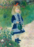 An archival premium Quality art Print of Girl with a Watering Can painted by French artist Pierre Auguste Renoir in 1876 for sale by Brandywine General Store
