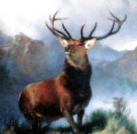 An archival premium Quality Art Print of Monarch of the Glen by Sir Edwin Landseer which he painted in the year 1851 for sale by Brandywine General Store