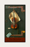 An archival premium Quality Poster of The Old Violin painted by artist William Michael Harnett in 1886 for sale by Brandywine General Store