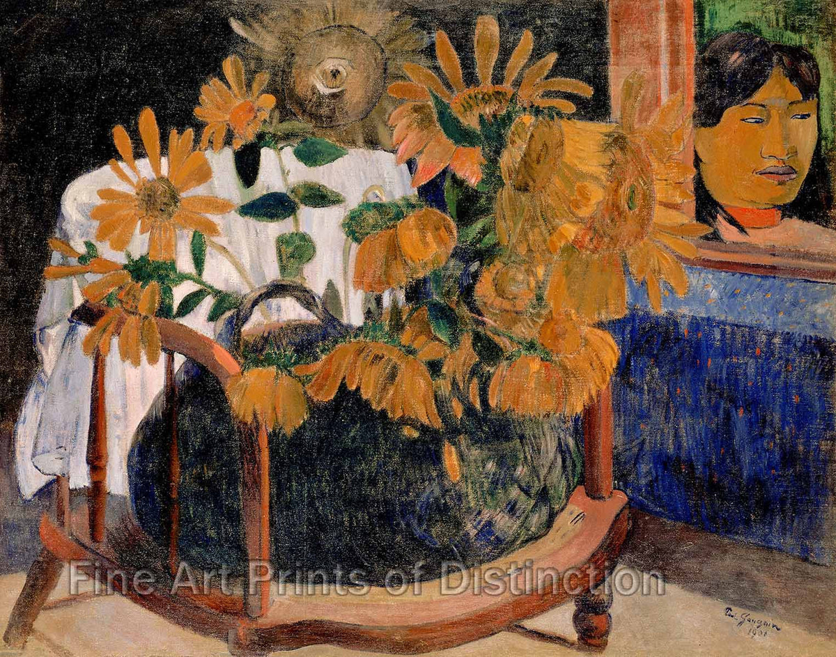 Gauguin Paul - Sunflowers Fine Art Print