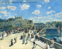 An archival premium Quality art Print of Pont Neuf, Paris painted by Auguste Pierre Renoir in 1872 for sale by Brandywine General Store