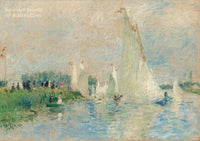 An archival premium Quality art Print of Regatta at Argenteuil painted by Pierre Auguste Renoir in 1874 for sale by Brandywine General Store