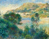 An archival premium Quality art Print of View of Monte Carlo painted by Pierre Auguste Renoir in 1884 for sale by Brandywine General Store