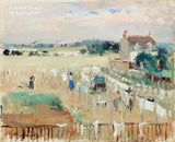 An archival premium Quality art Print of Hanging the Laundry out to Dry painted by Berthe Morisot in 1875 for sale by Brandywine General Store