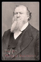 An archival premium Quality Art Print of a Brigham Young Portrait from 1865 Albumen Print for sale by Brandywine General Store