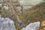 North Fork River Framed by Rock Art Print