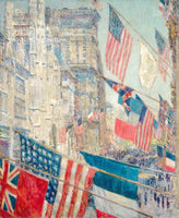 An archival premium Quality Print of Allies Day, May 1917 painted by Childe Hassam in 1917 for sale by Brandywine General Store