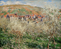 An archival Quality Print of Plum Trees in Blossom painted by Claude Monet in 1879 for sale by Brandywine General Store