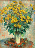 An archival premium Quality Print of Jerusalem Artichoke Flowers painted by Claude Monet in 1880 for sale by Brandywine General Store
