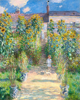 An archival premium Quality art Print of The Artist's Garden at Vetheuil painted by the French Impressionist artist Claude Monet in 1881 for sale by Brandywine General Store