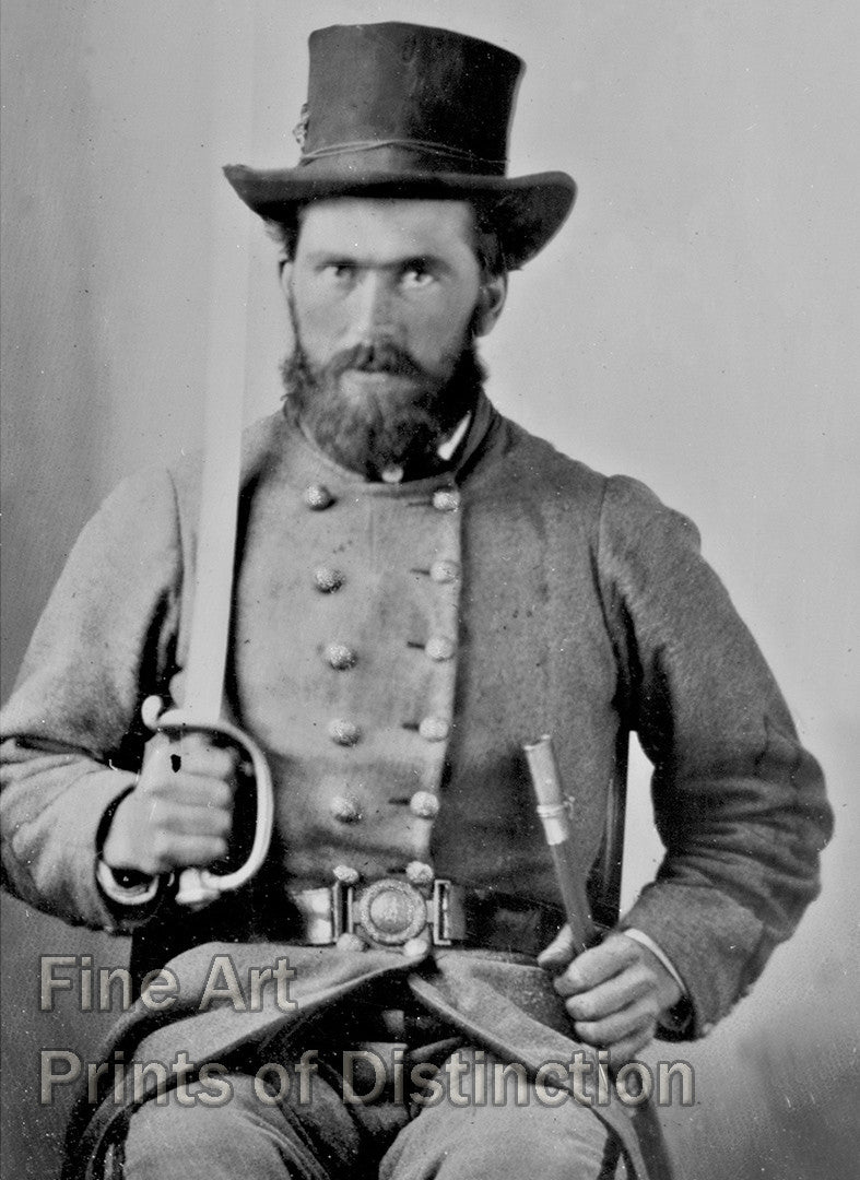 An archival premium Quality art Print of a Portrait of Private Luther Hart Clapp for sale by Brandywine General Store