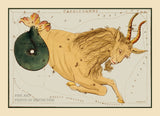 Capricornus Constellation by Jehoshapat Aspin showing the stars making the Goat