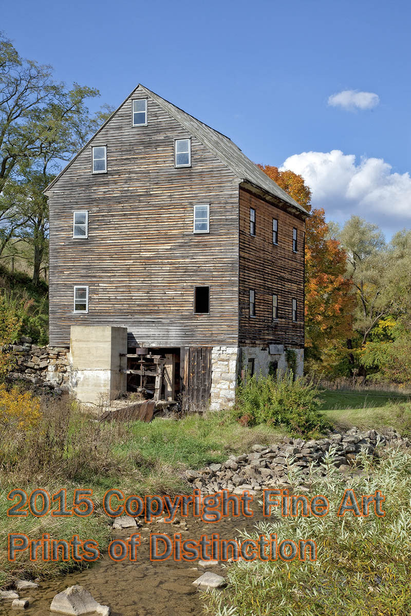 Rexrode Gristmill at Blue Grass Virginia a Side View