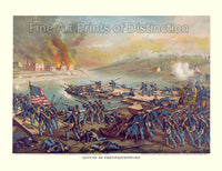 An archival premium Quality art Print of The Battle of Fredericksburg by Kurz and Allison for sale by Brandywine General Store