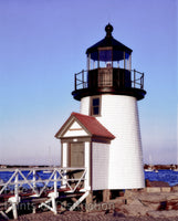 Brant Point Lighthouse on Nantucket Harbor in Massachusetts