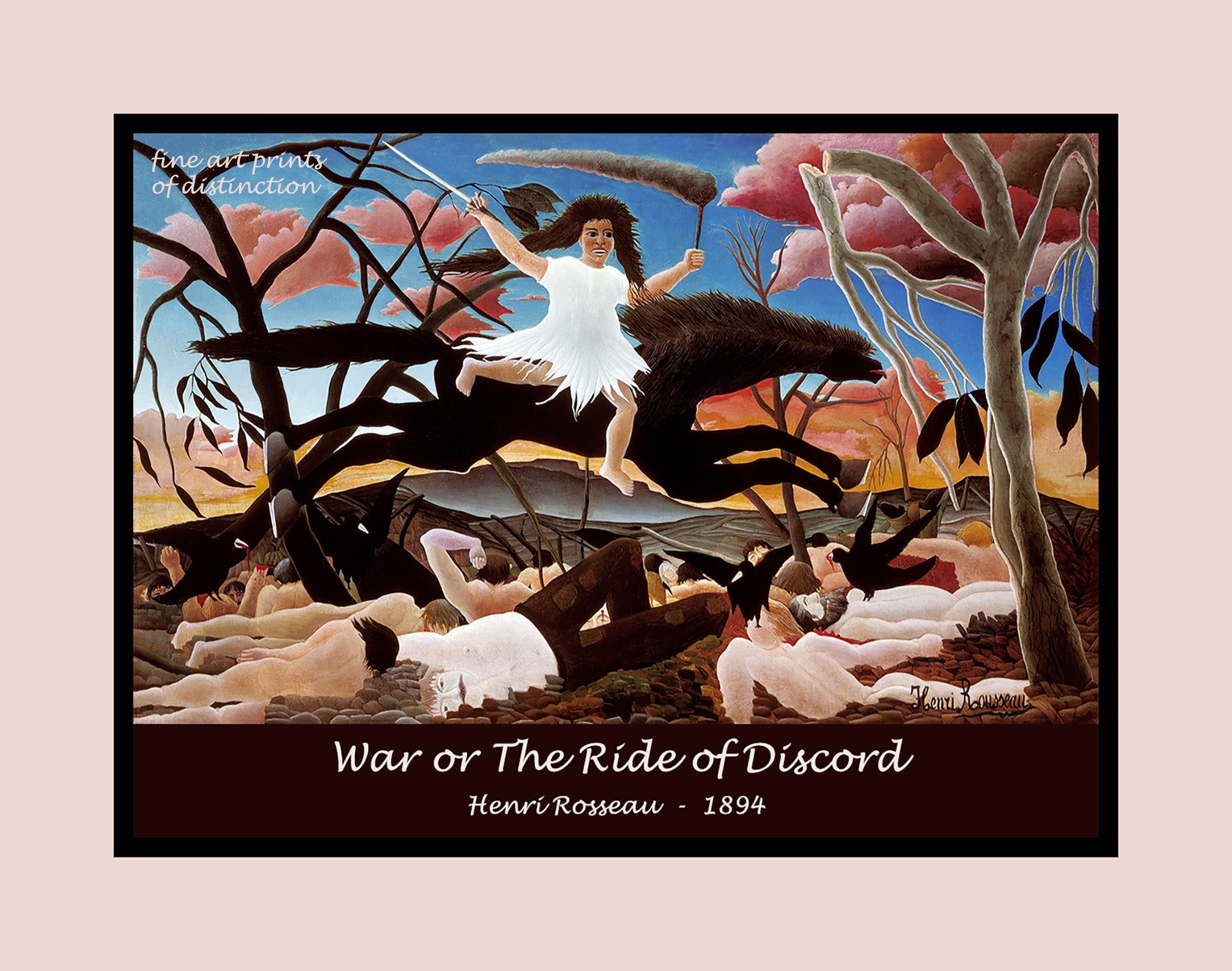 Rousseau Henri - War or The Ride of Discord Premium Poster
