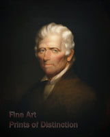 An archival premium Quality art Print of the Daniel Boone Portrait by Chester Harding for sale by Brandywine General Store