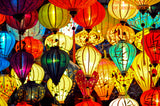 An archival premium Quality Art Print of a Colorful Group of Chinese Lanterns for sale by Brandywine General Store
