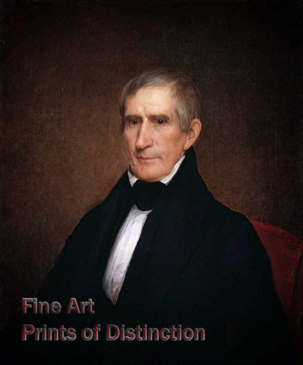 An archival premium Quality Print of the William Henry Harrison Portrait by Albert Gallatin Hoit for sale by Brandywine General Store