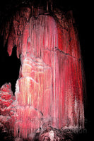 Large Waterfall Formation in Luray Caverns Art Print