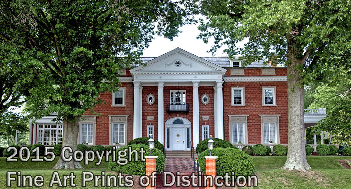 WV Governor's Mansion in Landscape Format Art Print