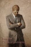 An archival premium Quality Art Print of The Official Portrait of John Fitzgerald Kennedy by Aaron Shikler for sale by Brandywine General Store