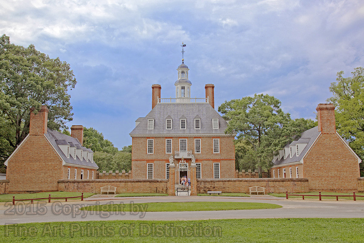 The Governor's Palace at Colonial Williamsburg Art Print