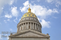 Gold Shining on the WV Capitol Rotunda Art Print