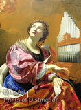 An archival premium Quality art Print of Saint Cecila by Simon Vouet. for sale by Brandywine General Store