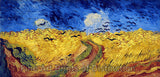 An archival premium Quality Art Print of a Wheat Field with Crows by Vincent Van Gogh for sale by Brandywine General Store.