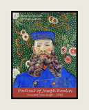 An archival premium Quality art poster of Portrait of Joseph Roulin painted by Vincent Van Gogh in 1888 for sale by Brandywine General Store