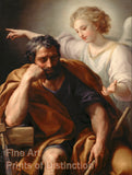 An archival premium Quality art Print of The Dream of Saint Joseph by Anton Raphael Mengs for sale by Brandywine General Store.