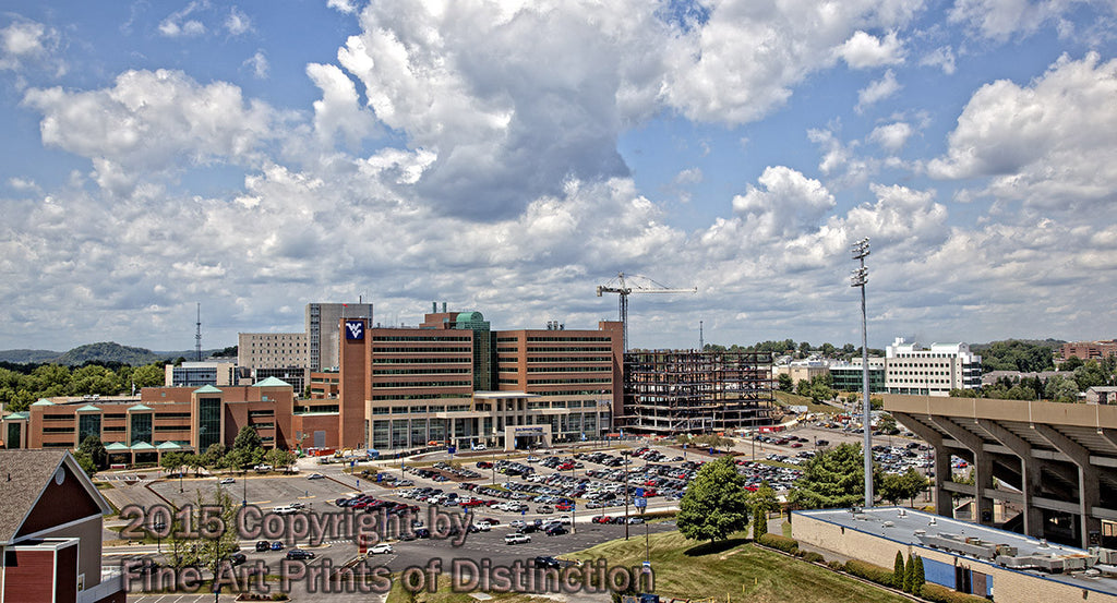 Ruby Memorial Hospital at WVU Panoramic Art Print | Brandywine General ...