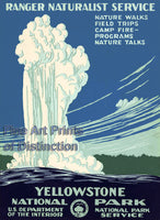 Yellowstone National Park Tourism Poster